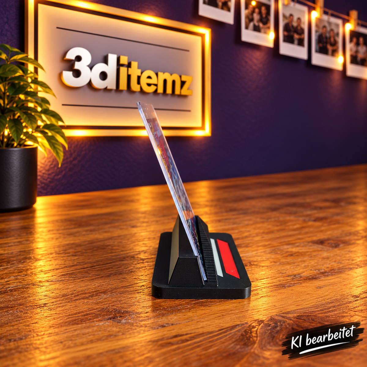 Kartenhalter für 1 Toploader – 3D-gedruckter Display-Ständer