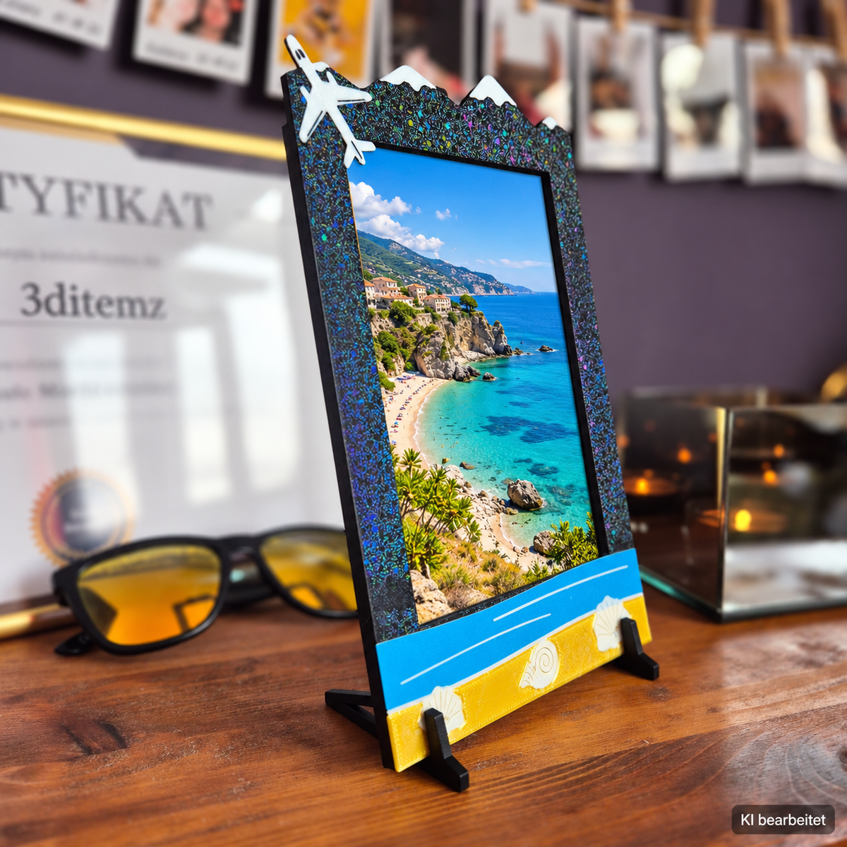 Design-Fotorahmen „Travel“ – 3D-gedruckt